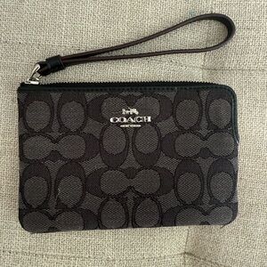 Coach Black Wristlet